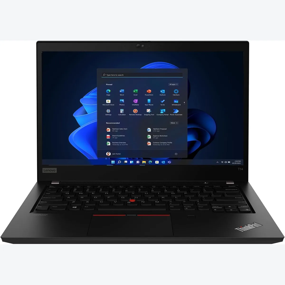 Lenovo ThinkPad T14 Gen 2 angle view